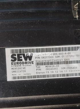 SEW变频器MDX61B0005-5A3-4-00实物拍摄拍前