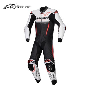 赛道连体皮衣专业比赛服防摔护甲摩托车服 A星alpinestars