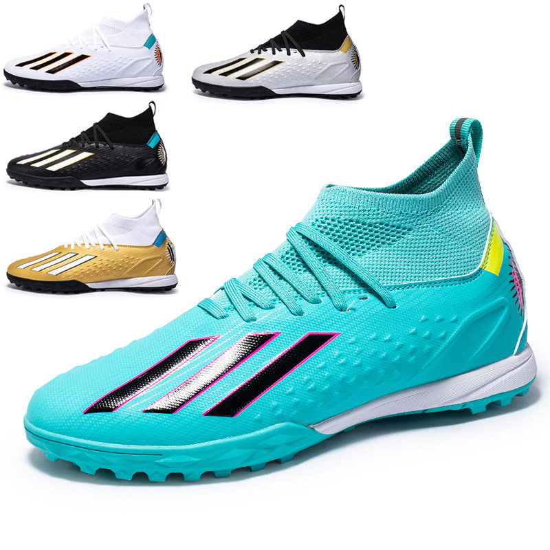 新款梅西猎鹰C罗男女足球鞋成人学生儿童AG长钉TF碎钉运动训练鞋