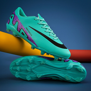 跨境爆款 冲量5色儿童青少年跨境长钉碎钉防滑足球鞋