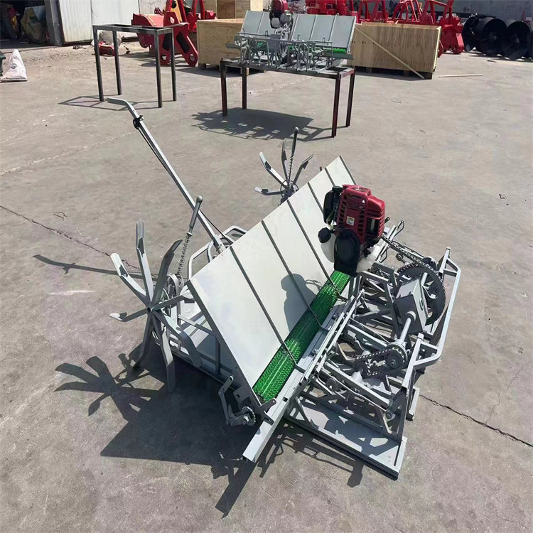 水稻插秧种植机 4行人力小型手摇插秧机汽油手推水稻插秧补苗机