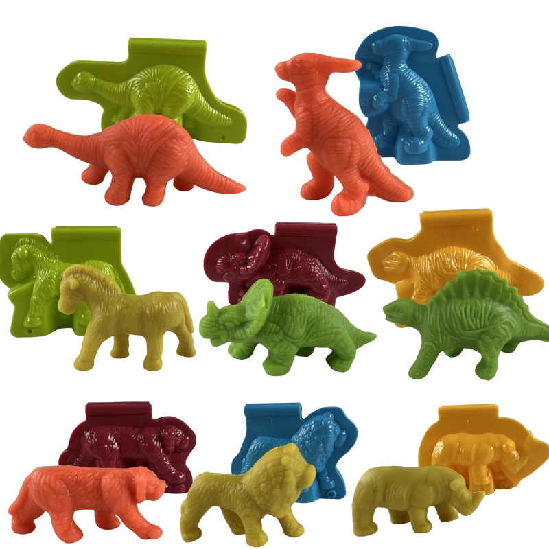 宝宝玩趣味彩泥 diy汽车恐龙幼儿童橡皮泥手工制作小动物乐园套装