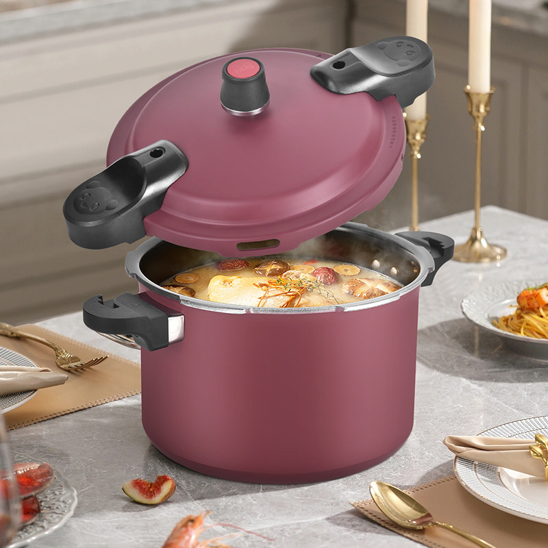 双喜不粘高压锅家用燃气灶电磁炉通用小型防爆微压锅压力锅官方