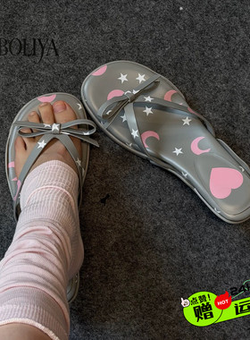 星月传奇人字拖女高跟凉鞋拖鞋