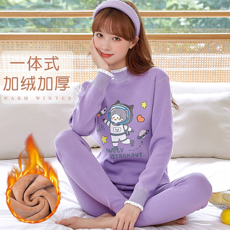 少女初中学生女大童高中加绒加厚秋衣秋裤套装冬季打底保暖内衣,女士内衣/男士内衣/家居服,保暖套装,淘宝优惠券,粉丝福利购,淘宝优惠卷