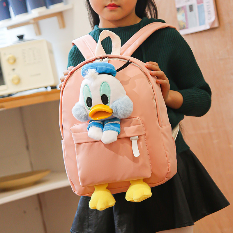 轻便卡通小鸭子幼儿双肩包 男女双肩背包