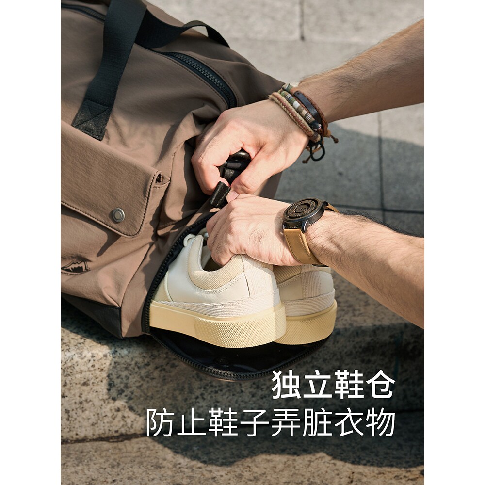 MOYYI 外贸旅行包男轻便大容量健身包短途旅行出差商务手提行李袋