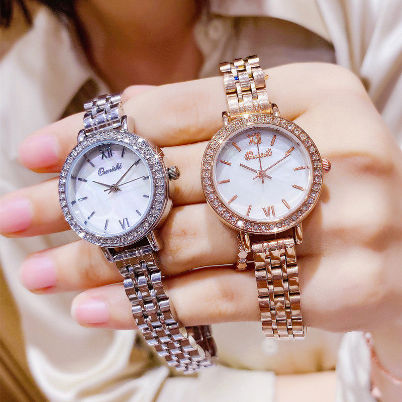 小金表正品小众轻奢手表女款2021新款名牌满天星夏季品牌简约气质