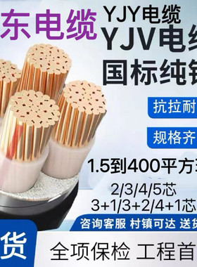 远东铜芯YJV电缆线YJY阻燃耐火线