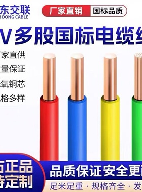 远东交联电缆BV单芯硬线BVR软芯线1.5 2.5 4平方家用6家装RV10BYJ