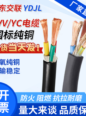 远东交联软RVV护套2 3 4 5芯10 16 25 35 50 70 95平方YC橡胶电缆