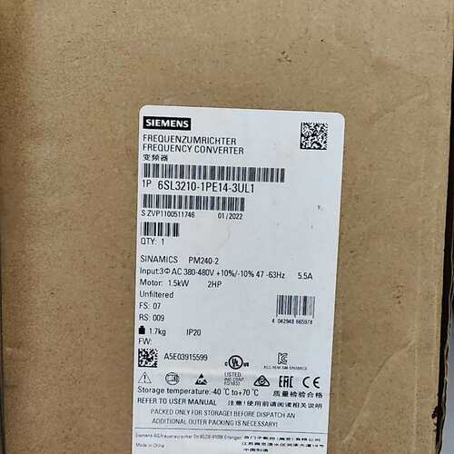 可维修6SL3210-1PE14-3UL1全新原装未开封，盒子有点议价