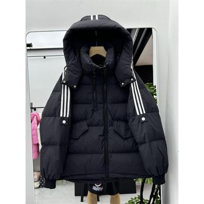 2025冬季新款连帽设计感宽松显瘦羽绒棉服女加厚保暖百搭棉袄外套