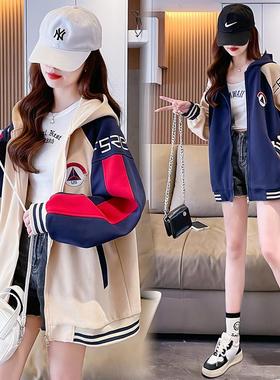 网红炸街外套女新款春秋季韩版情侣装棒球服宽松休闲设计感上衣潮