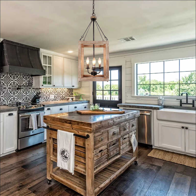 餐厅吊灯美式复古乡村田园