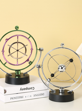 物理模型磁性摇摆欧式办公室桌面摆件礼品创意天体轨道旋转电磁摆