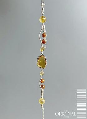 「ORIGINAL初九水晶」黄水晶  铜发晶 碎银