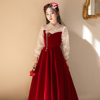 儿童礼服高档法式轻奢风晚礼服