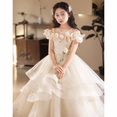 高档女童礼服蓬蓬公主裙