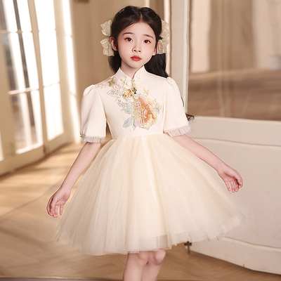 新中式国风高端女童礼服