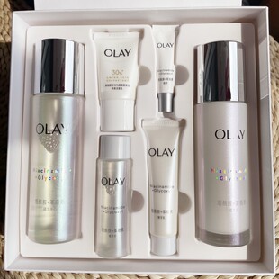 olay玉兰油超抗美白精华淡斑水乳套装去黄礼盒only护肤品oaly欧蕾