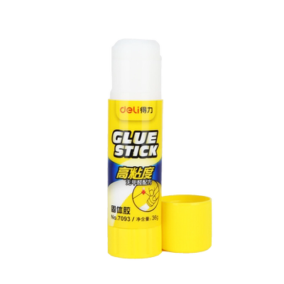 得力大号固体胶7093固体黏胶单据凭证大码36g胶棒固体胶水 办公文具