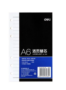 得力活页本替芯A5笔记本替换内