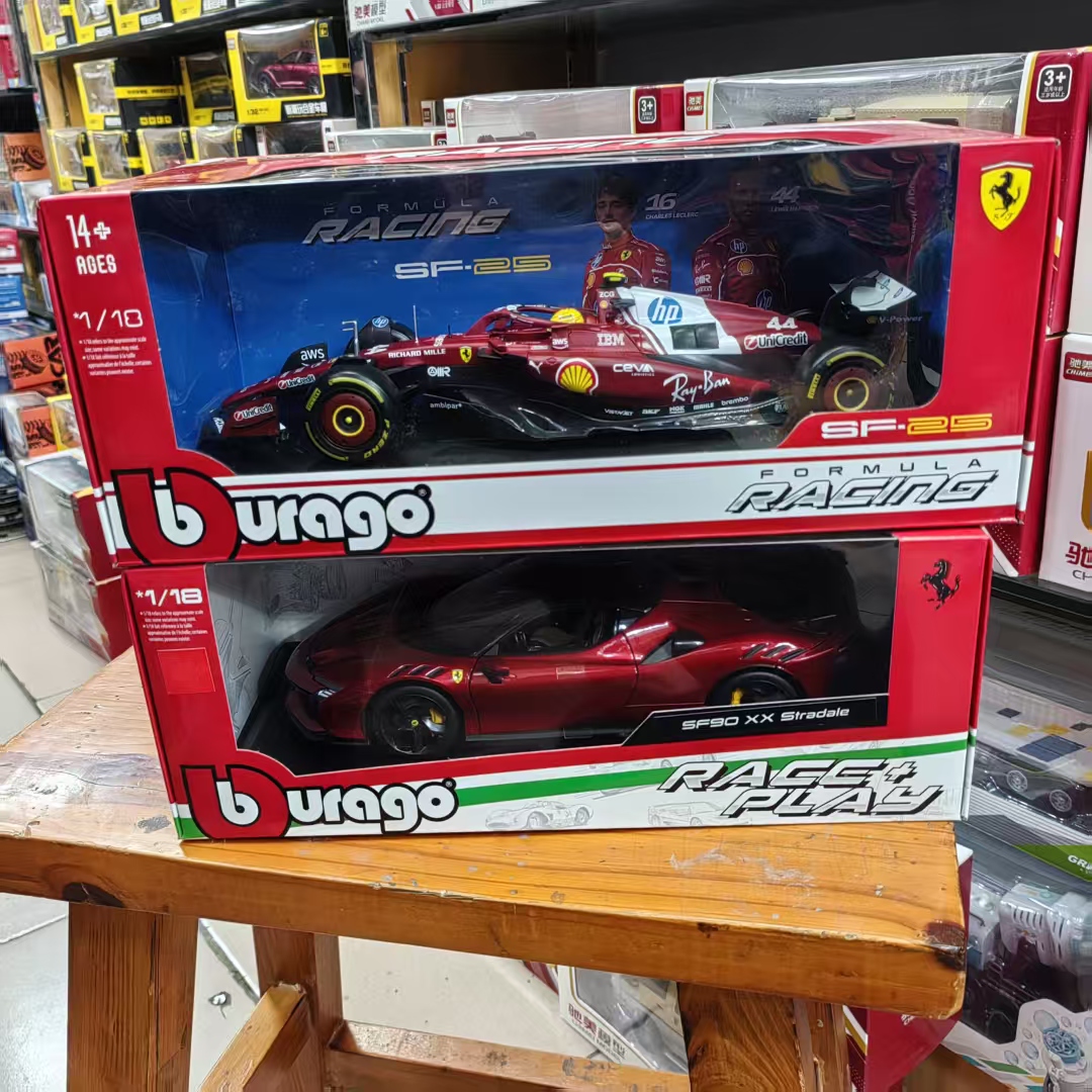 比美高118法拉利SF25合金车模