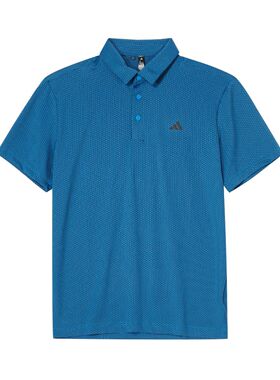 Adidas/阿迪达斯 男子简约透气高尔夫运动短袖POLO衫 KB6795
