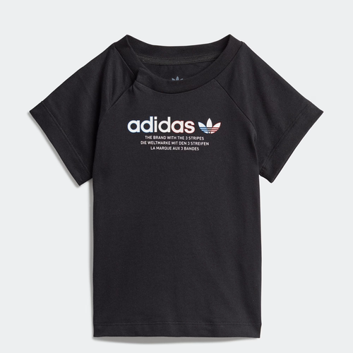 Adidas/阿迪达斯 儿童Adicolor Graphic运动上衣短袖T恤 GN7416