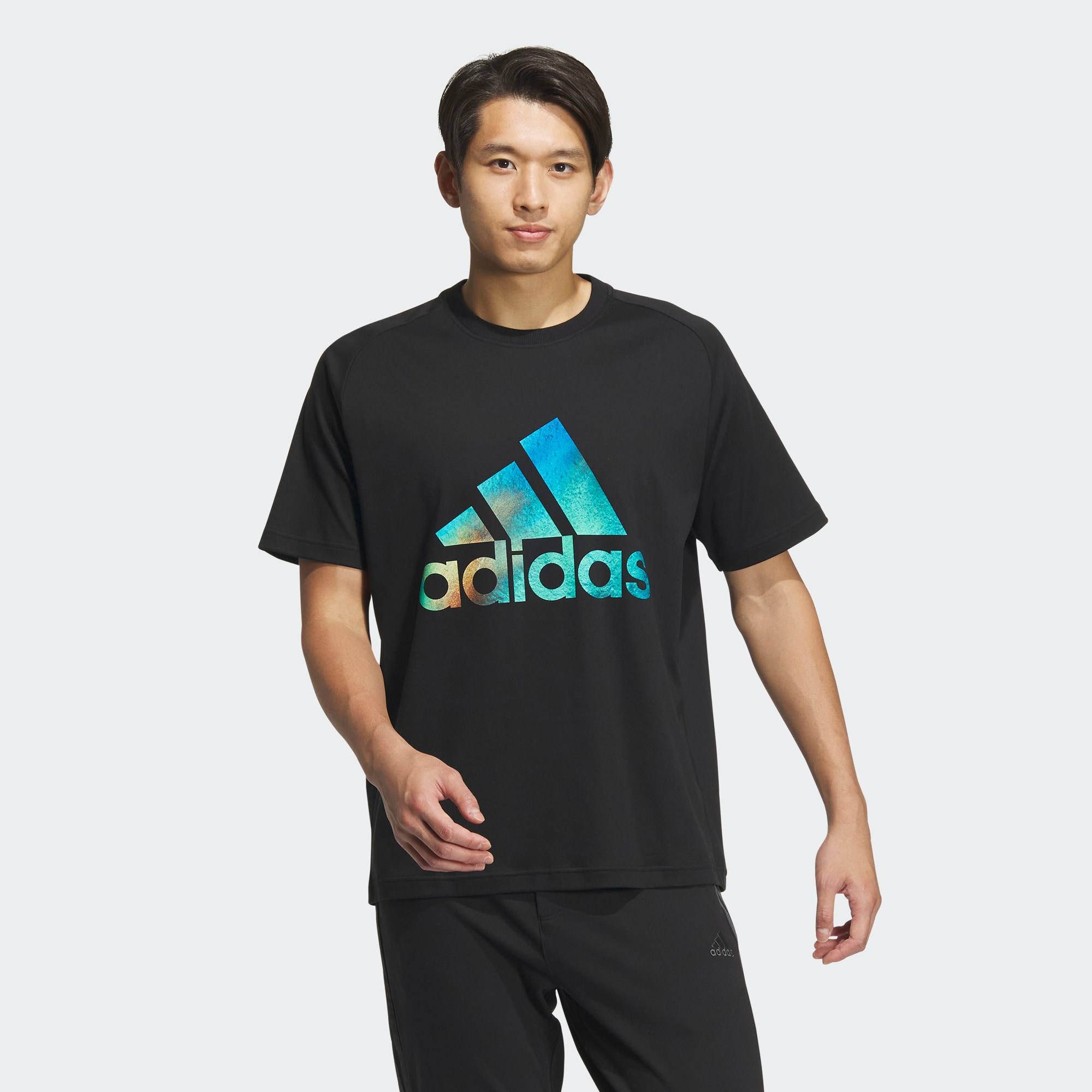 Adidas/阿迪达斯 男子艺术巨匠联名之张大千系列短袖T恤 JF0789