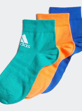 Adidas/阿迪达斯 儿童三双装ANKLE SOCKS 舒适袜子 HN6706 HN6705