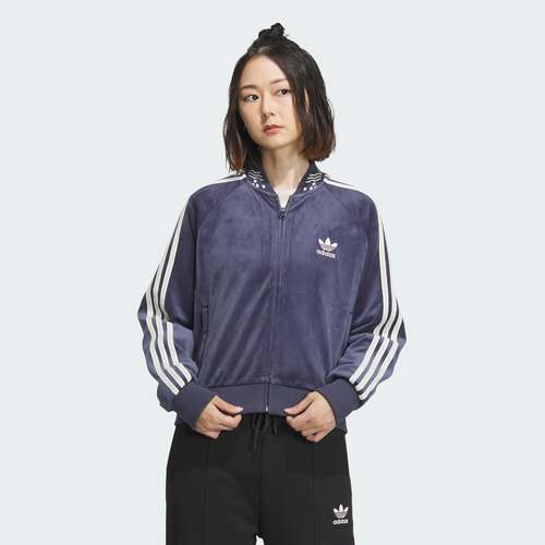 Adidas/阿迪达斯 女子三叶草 JACKET 运动连帽夹克外套 IX4224