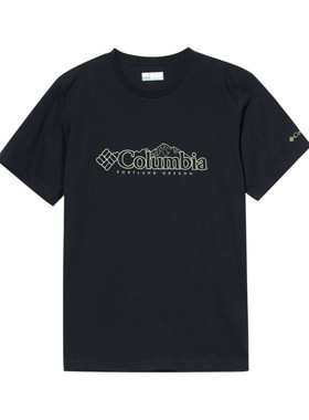 Columbia/哥伦比亚 男女户外简约圆领运动短袖T恤 AE1363