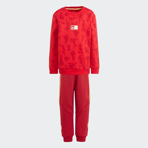 Adidas/阿迪达斯 儿童迪士尼联名款运动长袖圆领套装 IN7291