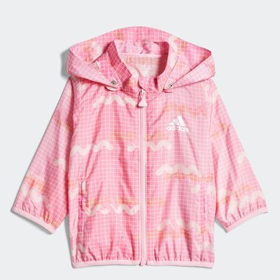 Adidas/阿迪达斯 儿童WINDBREAKER抗风梭织运动夹克外套 GP0356