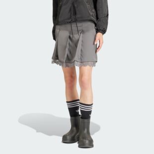 SKIRT Adidas 阿迪达斯 女子三叶草 IZ5001 蕾丝边运动半身裙