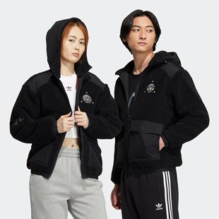 复古风运动夹克外套 男女三叶草美式 HS2004 阿迪达斯 Adidas