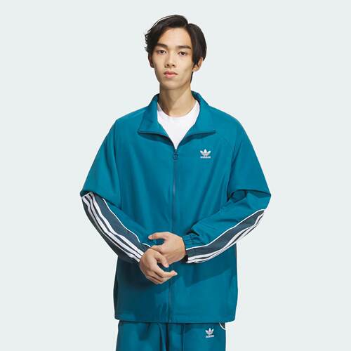 Adidas/阿迪达斯 男子三叶草 JACKET 运动宽松夹克外套 JE3492