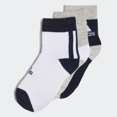 Adidas/阿迪达斯 儿童 3 Pairs 运动舒适及踝袜子 H16378