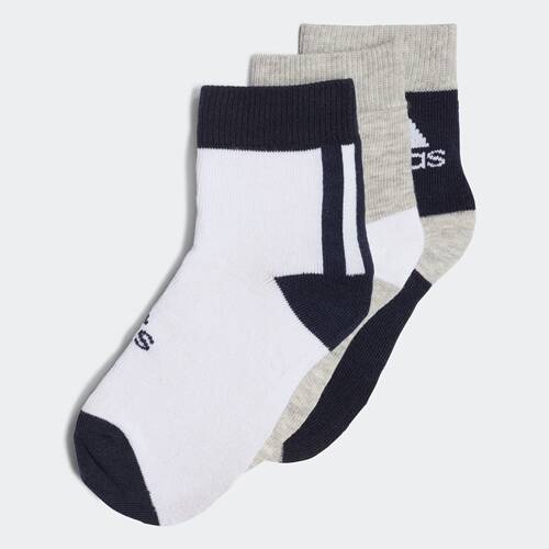 Adidas/阿迪达斯 儿童 3 Pairs 运动舒适及踝袜子 H16378