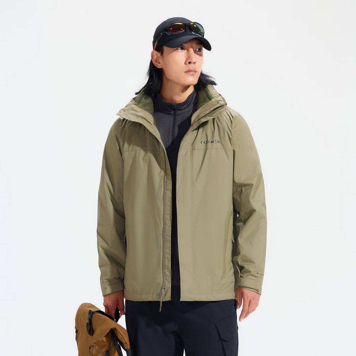 Columbia/哥伦比亚 男子抓绒内胆三合一户外防水冲锋衣WE6690-397