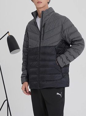 PUMA/彪马 男子休闲宽松立领保暖羽绒服 524283（M码充绒量103g)