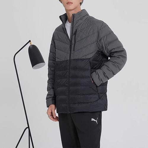 PUMA/彪马 男子休闲宽松立领保暖羽绒服 524283（M码充绒量103g)