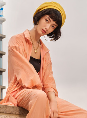 Adidas/阿迪达斯 三叶草女子运动休闲夹克外套 H11424 H11423