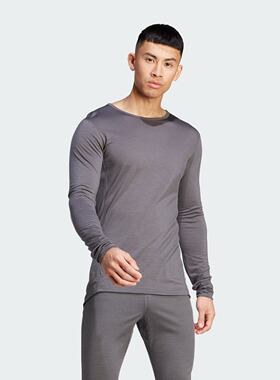 Adidas/阿迪达斯 男子户外美丽诺羊毛保暖修身打底内衣 HZ8560