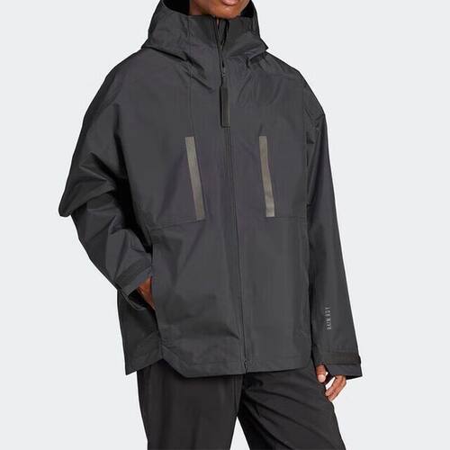 Adidas/阿迪达斯 男士户外休闲运动梭织连帽夹克外套 IV7368