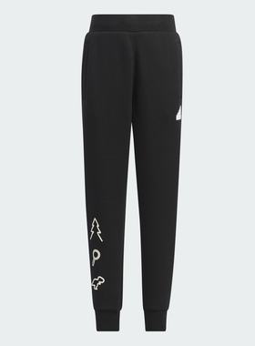 Adidas/阿迪达斯 儿童 FLEECE PANTS 束脚运动休闲裤 IY5040