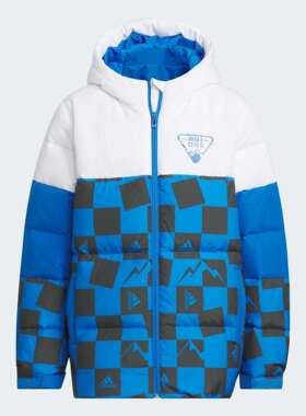 Adidas/阿迪达斯 大童亲子运动休闲560蓬连帽鸭绒羽绒服 IN5205