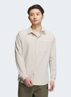 Adidas/阿迪达斯 男子运动休闲修身长袖衬衫 JE8598